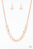 Simple Sheen - Copper - Gold - Necklace - Paparazzi Accessories