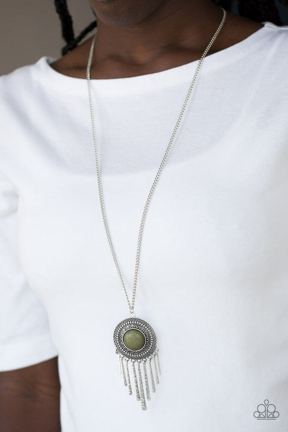 Bon VOYAGER - Green - Stone - Necklace - Paparazzi Accessories