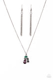 Time To Be Timeless - Multi Colored - Gunmetal - Necklace - Paparazzi Accessories