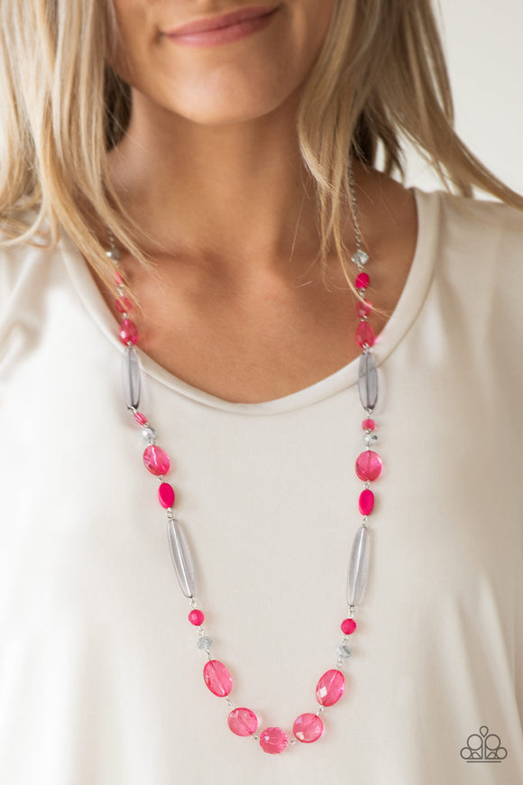 Quite Quintessence - Pink - Necklace - Paparazzi Accessories