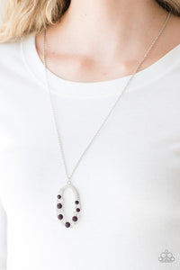 Spotlight Social - Purple - Necklace - Paparazzi Accessories