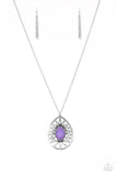 Summer Sunbeam - Purple - Stone - Necklace - Paparazzi Accessories