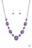 Voyager Vibes - Purple - Necklace - Paparazzi Accessories