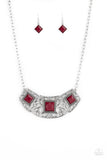 Feeling Inde-PENDANT - Red - Necklace - Paparazzi Accessories