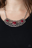Feeling Inde-PENDANT - Red - Necklace - Paparazzi Accessories