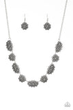Vintage Vogue - Silver - Filigree - Hematite - Necklace - Paparazzi Accessories