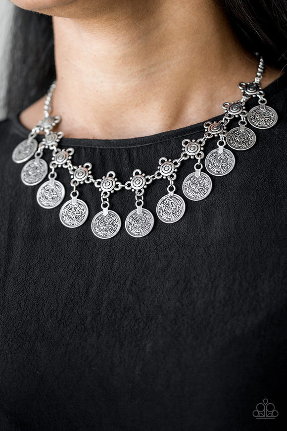 Walk The Plank - Silver - Necklace - Paparazzi Accessories