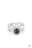 Crown Coronation - Blue - Pearl - Ring - Paparazzi Accessories