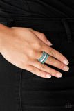 Treasury Fund - Blue - Ring - Paparazzi Accessories