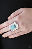 Stone Cold Couture - Blue Turquoise - Ring - Paparazzi Accessories
