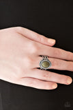All The Worlds A STAGECOACH - Green - Stone - Ring - Paparazzi Accessories