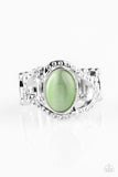 Moulin Moon - Green - Moonstone - Ring - Paparazzi Accessories