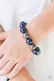 Color Me CEO - Necklace - Humble Hustle - Stretch Bracelet - Blue - Paparazzi Accessories