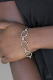 Dress The Part - Silver - Hematite - Clasp Bracelet - Paparazzi Accessories