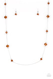 Champagne On The Rocks - Brown - Necklace - Paparazzi Accessories