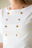 Champagne On The Rocks - Brown - Necklace - Paparazzi Accessories