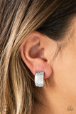 Cirque Du Couture - Silver - Clip-On Earrings - Paparazzi Accessories