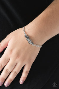 Pretty Priceless - Silver - Hematite - Clasp Bracelet - Paparazzi Accessories