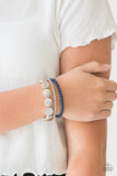 Beyond The Basics - Blue Bead - Stretch Bracelet - Paparazzi Accessories