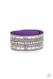Rebel Radiance - Purple - Wrap - Snap Bracelet - Paparazzi Accessories