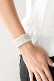 Rebel Radiance - White - Wrap - Snap Bracelet - Paparazzi Accessories