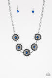 Me-dallions, Myself, and I - Blue - Necklace - Paparazzi Accessories