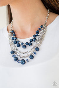 Rockin Rockette - Blue - Pearl - Necklace - Paparazzi Accessories
