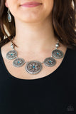 Written In The STAR LILIES - Blue - Necklace - Paparazzi Accessories