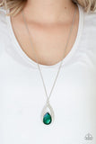 Notorious Noble - Green - Rhinestone - Necklace - Paparazzi Accessories
