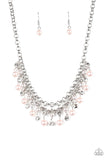 You May Kiss the Bride - Multi Colored - Pink And Silver - Pearl - Necklace - Paparazzi Accessories