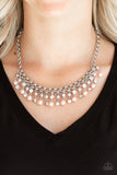 You May Kiss the Bride - Multi Colored - Pink And Silver - Pearl - Necklace - Paparazzi Accessories