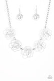 Budding Beauty - Silver - Flower - Necklace - Paparazzi Accessories
