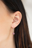 Modern Majesty - Purple - Teardrop - Moonstone - Necklace - Paparazzi Accessories
