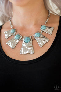 Cougar - Blue - Turquoise - Necklace - Paparazzi Accessories