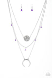Lunar Lotus - Purple - Necklace - Paparazzi Accessories