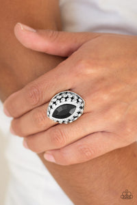 Royal Radiance - Black - Ring - Life of the Party May 2019 - Paparazzi Accessories