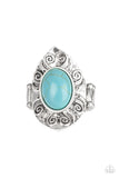 Mega Mother Nature - Blue - Turquoise - Ring - Paparazzi Accessories