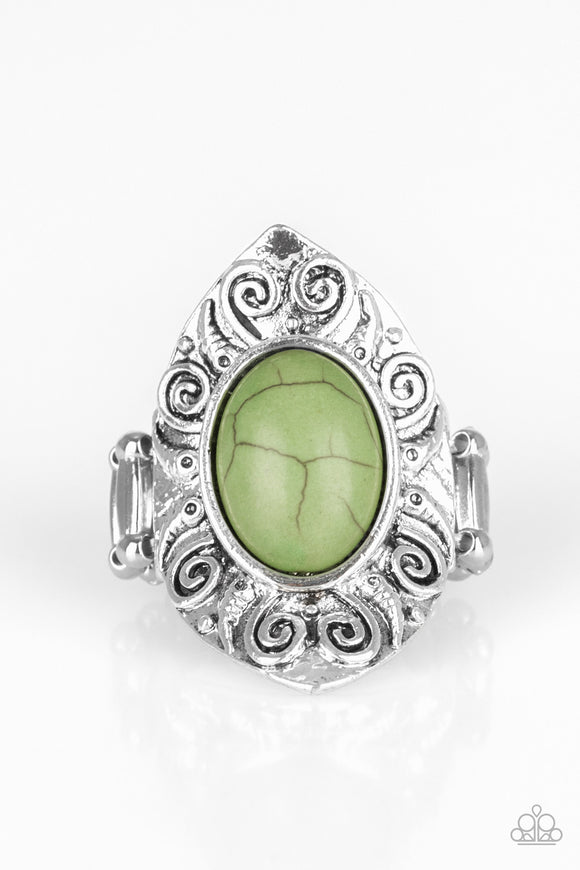 Mega Mother Nature - Green - Ring - Paparazzi Accessories