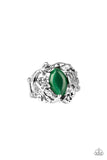 Tropical Flora - Green - Moonstone - Ring - Paparazzi Accessories