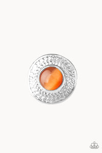 Garden Garland - Orange - Moonstone - Ring - Paparazzi Accessories