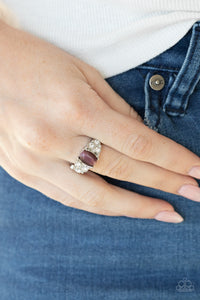 Extra Spark-tacular - Purple - Moonstone - Ring - Paparazzi Accessories