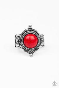 Prone To Wander - Red - Ring - Paparazzi Accessories