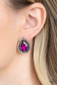 Debutante Debut - Pink - Earrings - Paparazzi Accessories
