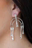 ARTIFACTS Of Life - Silver - Hammered - Post Earrings - Paparazzi Accessories