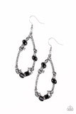 Quite The Collection - Black - Teardrop - Earrings - Paparazzi Accessories