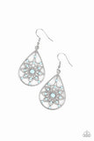 A Flair For Fabulous - Blue - Beaded - Filigree - Earrings - Paparazzi Accessories