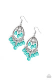 Gorgeously Genie - Blue - Earrings - Paparazzi Accessories