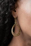 Royal Treatment - Brass - Earrings - Paparazzi Accessories