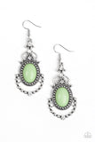CAMEO and Juliet - Green - Earrings - Paparazzi Accessories