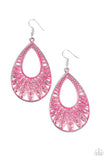 Flamingo Flamenco - Pink - Earrings - Paparazzi Accessories